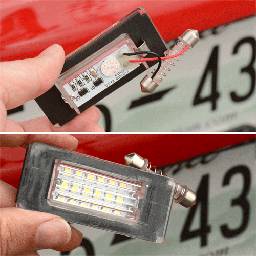 LED License Plate Lights for Gen 1 and Gen 2 MINI Cooper