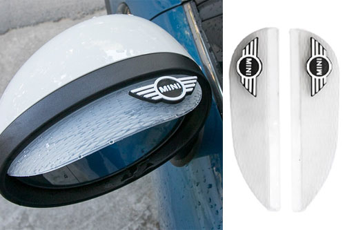 Side Mirror Shades: MINI Wings White