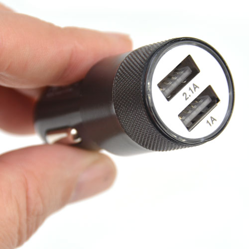 Mini chargeur allume-cigare 5V21A 2 ports USB