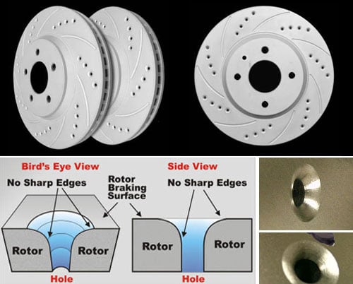 For 2002 2003 2004 2005 2006 Mini Cooper Rear Drilled Slotted Brake Rotors 