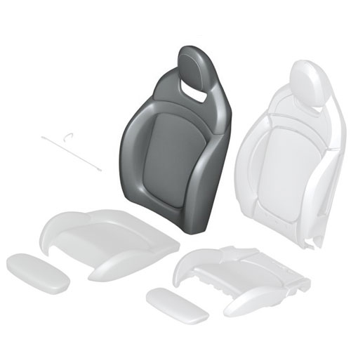 52107416153 Mini Cooper Replacement Parts Seat Cover: Dinamica: JCW: Left -  MINI Cooper Accessories + MINI Cooper Parts