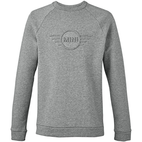 Sweater: Men's: 3D Logo: Gray