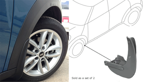 Mud Flaps: Front: R60/R61