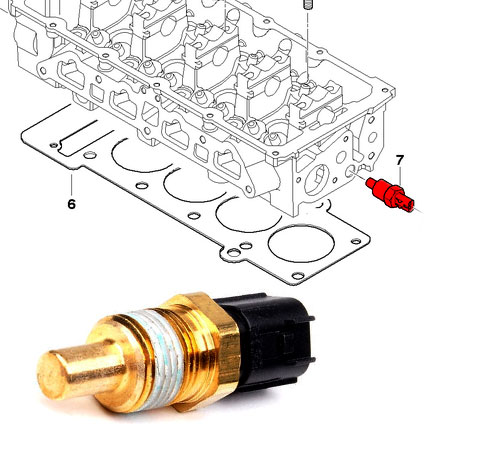 Details about   BMW MINI Cooper R50 R53 Engine Cylinder Head Water Coolant Temperature Sensor 
