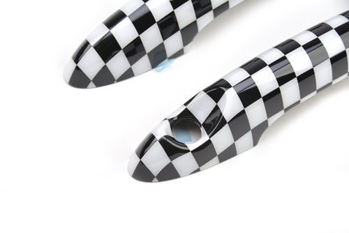 MINI Cooper Door Handle Covers: Checkered Flag - MINI Cooper ...