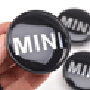 Wheel Center Caps: MINI Black Set of 4: 52mm