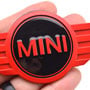 MINI Logo Badge Emblem: Black + Red: 4.75" 