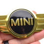 MINI Logo Badge Emblem: Gold + Black: 4.75"