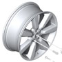 LA Wheel Edged Spoke 535: Light Alloy Rim: Brightsilver