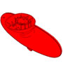 Inside Rearview Mirror Cap: Chili Red