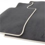 Floor Mats Black Carpet w/ Silver Piping Front: R55/6/7/8/9