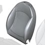 Sports Backrest Cover: Right: "Lounge" Leather: Toffy