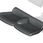 Rear Seat Cover: Leather: Grey