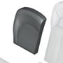Rear Backrest Cover: Cloth/Leatherette: Black: Right