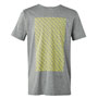 T-Shirt: Men's: Signet Print: Gray/Lemon