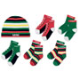  MINI Baby Socks & Beanie Gift Set Striped 
