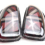 LED Rear Tail Lights: Union Jack GREY + Red R60