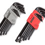 Long Arm Ball End Hex Key Wrench Set: 26-Piece