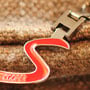 S Logo Link Style Keychain