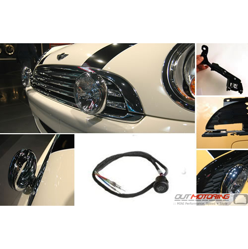 MINI Cooper Driving Light Kit with Brackets + Grill: Gen 2 - MINI