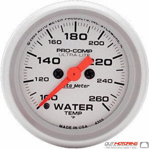 Autometer Water Temperature Gauge: Electrical