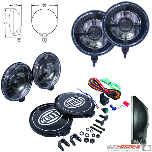 Vågn op ufravigelige Maleri MINI Cooper Hella 500 Black Magic Driving Lights Kit - MINI Cooper  Accessories + MINI Cooper Parts