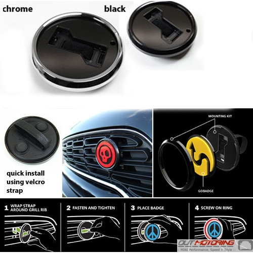 GoBadges Club JDM 02-3 Magnetic Grill Badge/UV Stable & Weather-Proof/Works Grill Badge Holder CD0567 