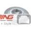 Brake Rotors: OEM JCW Cross Drilled + Slotted: Front