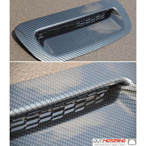 Carbon Fiber-like Bonnet Scoop Cover: R52/3 S