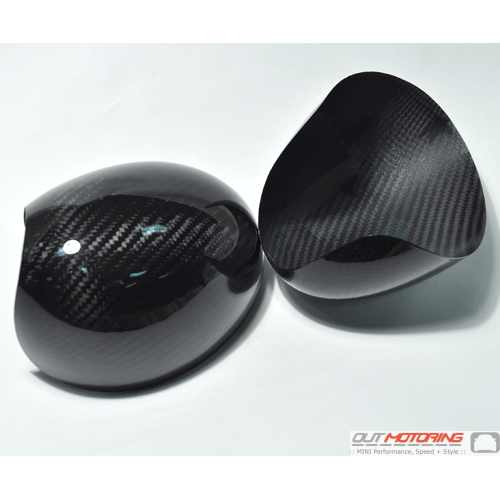 Side Mirror Covers: Gen2 Stick-on: Carbon Fiber