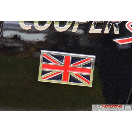 Union Jack / British Flag Rectangular stick on Badge 