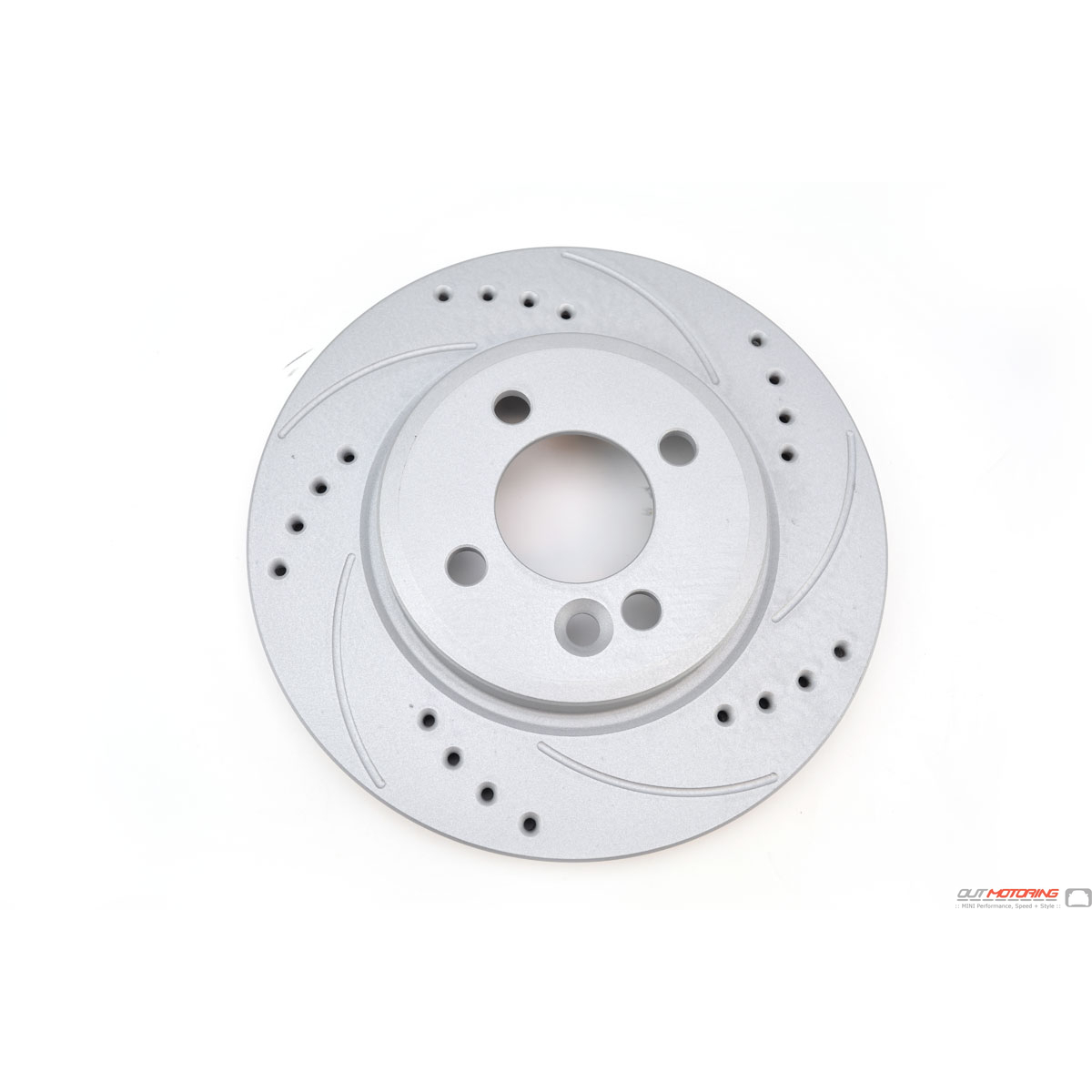 Front Coated Drilled Slotted Disc Brake Rotors Pair For Mini Cooper 