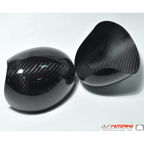 Side Mirror Covers: Gen1 Stick-on: Carbon Fiber
