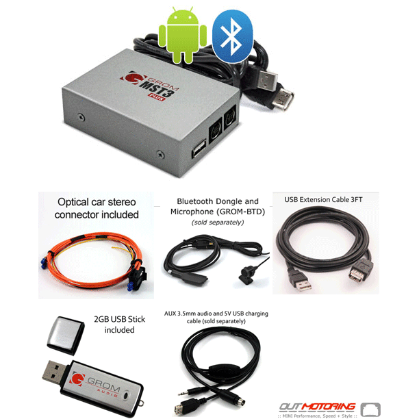 USB Blutooth Android iPhone Interface: Gen2 R56 R - MINI Cooper Accessories + MINI Cooper Parts
