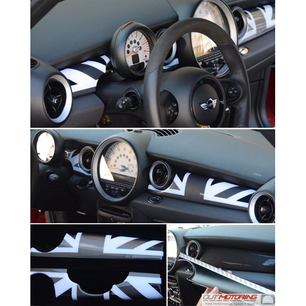 MK2 MINI Cooper/S/ONE/JCW R55 R56 R57 R58 R59 RED Dashboard Panel Trim Cover LHD