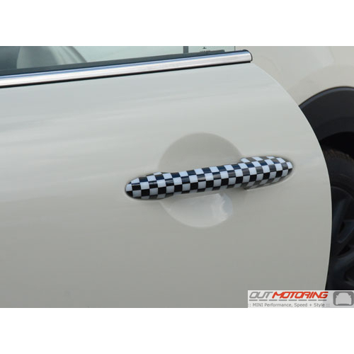 Door Handle Covers: Checkered Flag: F56/7