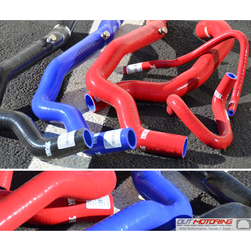 Fit For BMW MINI COOPER S R53 2001-2006 Silicone Radiator Coolant Hose Kit Clamps Fluorescence 