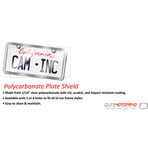 License Plate Shield: Clear Protector