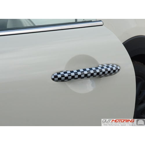 Door Handle Covers: Checkered Flag: F54/55/60