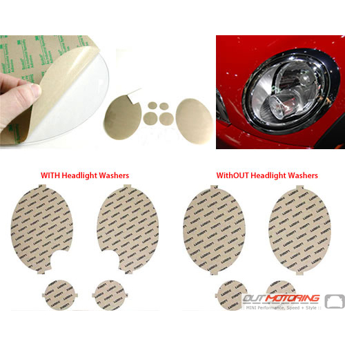 Headlight Protection Film: Clear: R55/6/7/8/9