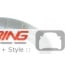 Shift Boot Trim Ring: Silver