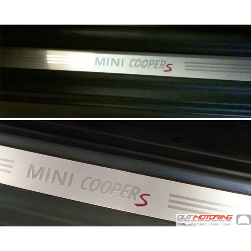 Door Trim Sill Plate Insert Genuine Mini 51477406649 For Mini Cooper 2007-2015 
