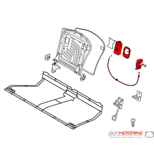 Actuator Assembly: Left Seat