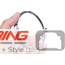 Cup Holder Trim Ring: Chrome