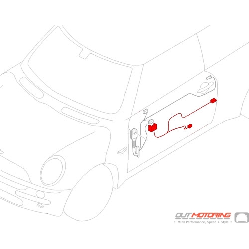 61119137799 MINI Cooper Replacement Wiring: Door Module co-driver - MINI  Cooper Accessories + MINI Cooper Parts