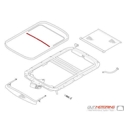 Sunroof Gasket: Front