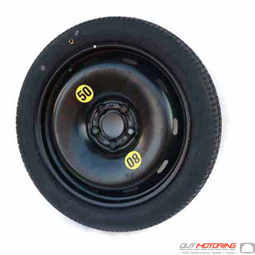Micro Spare Tire + Wheel: 5 Lug: F54 + F60