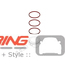 Piston Ring Kit: + .25