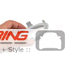 Rear Cupholder Trim Ring: Silver