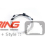 Rear Cupholder Trim Ring: Chrome